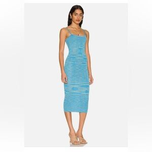 REVOLVE SNDYS blue knit dress size Medium. Excellent condition.